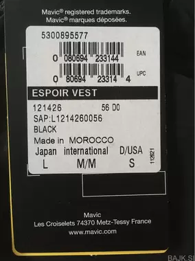 Mavic Aksium brezrokavnik M nov!