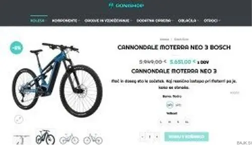 KOLO CANNONDALE MOTERRA NEO3 -možna menjava za E-kolo Mullet (29 in 27.5)