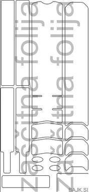 Folija za zaščito okvirja - univerzalna (Prekrivnost okvirja~40%)