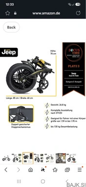 Jeep E- bikes unisex FR7020