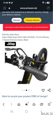 Jeep e-Bikes Fold FR 6020