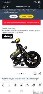 Jeep e-Bikes Fold FR 6020