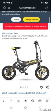Jeep e-Bikes Fold FR 6020