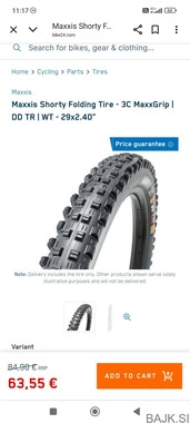 Maxxis Shorty 29 TR 3C Maxx Grip 2.4