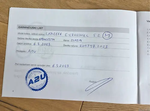 Gravel el. kolo Lapierre e-Crosshill 5.2