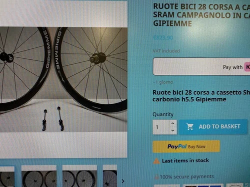 Karbon obročniki za cestno kolo Gipiemme 5.5H,SHIMANO,330€