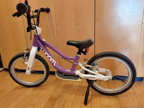 Poganjalček Woom 1 plus, 14 col, vijolične barve