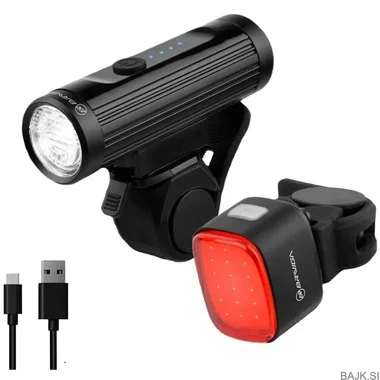 Kolesarska Lučka Briviga LED 700+50 Lum Sprednja in zadnja USB