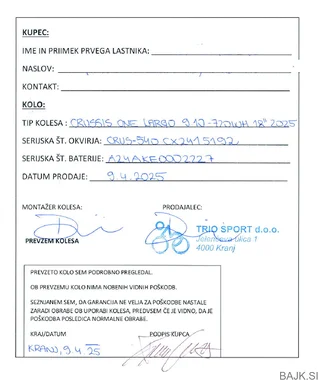 električno kolo CRUSSIS ONE LARGO 9.10 720Wh