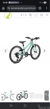 Otroško kolo Jett 20 2025 gloss oasis forest green