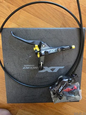 Shimano xt, 4-batna sprednja (leva) zavora, komplet