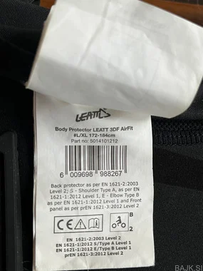 LEATT 3DF AirFit Body protector
