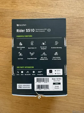 Kolesarski GPS števec Bryton Rider S510 E (barvni zaslon na dotik)