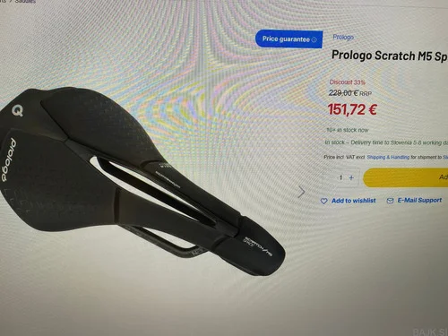 PROLOGO Scratch M5 Space 147mm,KOLESARSKI SEDEŽ, rabljen 100km , 70€