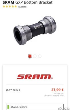 Gonilni ležaj Sram Gxp