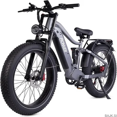 Snažan električni brdski bicikl s vrlo velikim kapacitetom baterije - fat tires