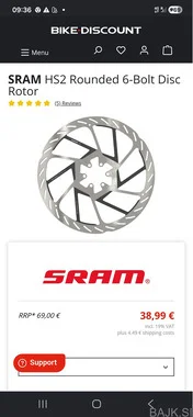Sram H2S 200mm