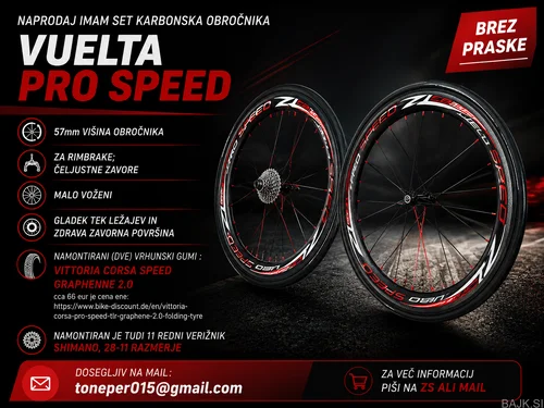 KARBON OBROČNIKI ZA CESTNO KOLO SHIMANO verižnik poleg