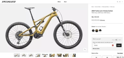 2025 Specialized Turbo Levo Gen 3 Comp Carbon