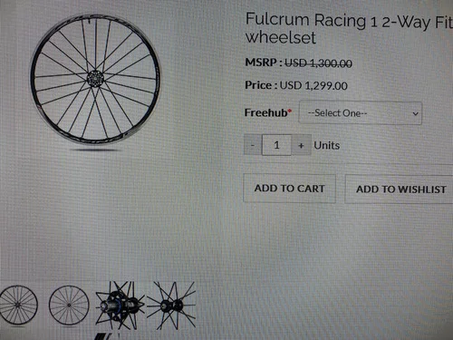 FULCRUM RACING 1 SHIMANO/CAMPAGNOLO OBROČI ZA CESTNO KOLO,250€