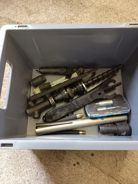 Free lot of used parts for older MTB bikes
