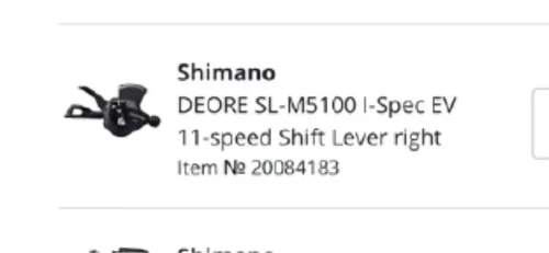 Menjalna rocka Shimano Deore SL M5100 I-speč EV 11 speed