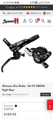 Zavore Shimano Deore Xt Br8000