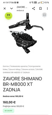 Zavore Shimano Deore Xt Br8000